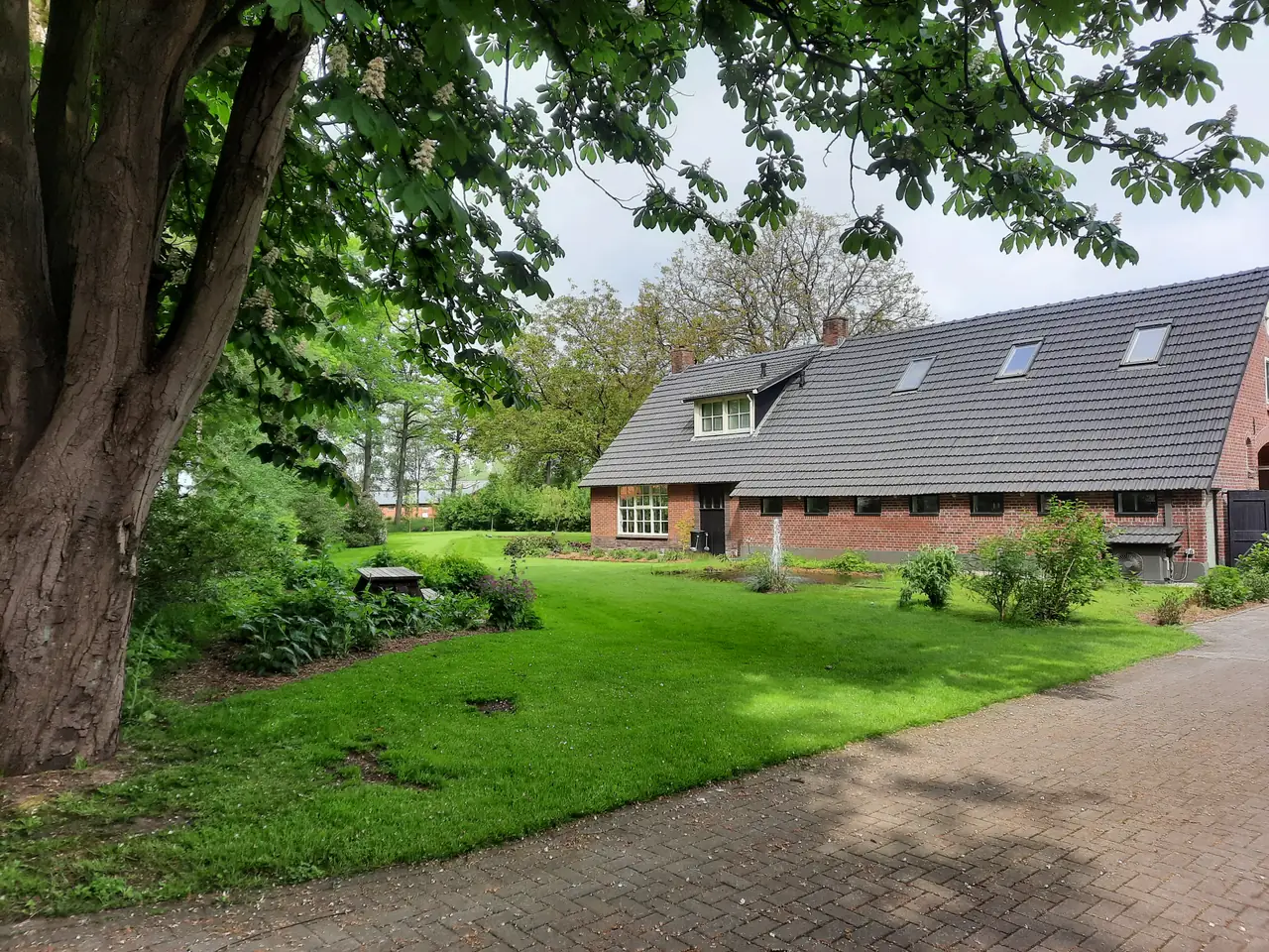 Bijgebouw onder de kastanjeboom