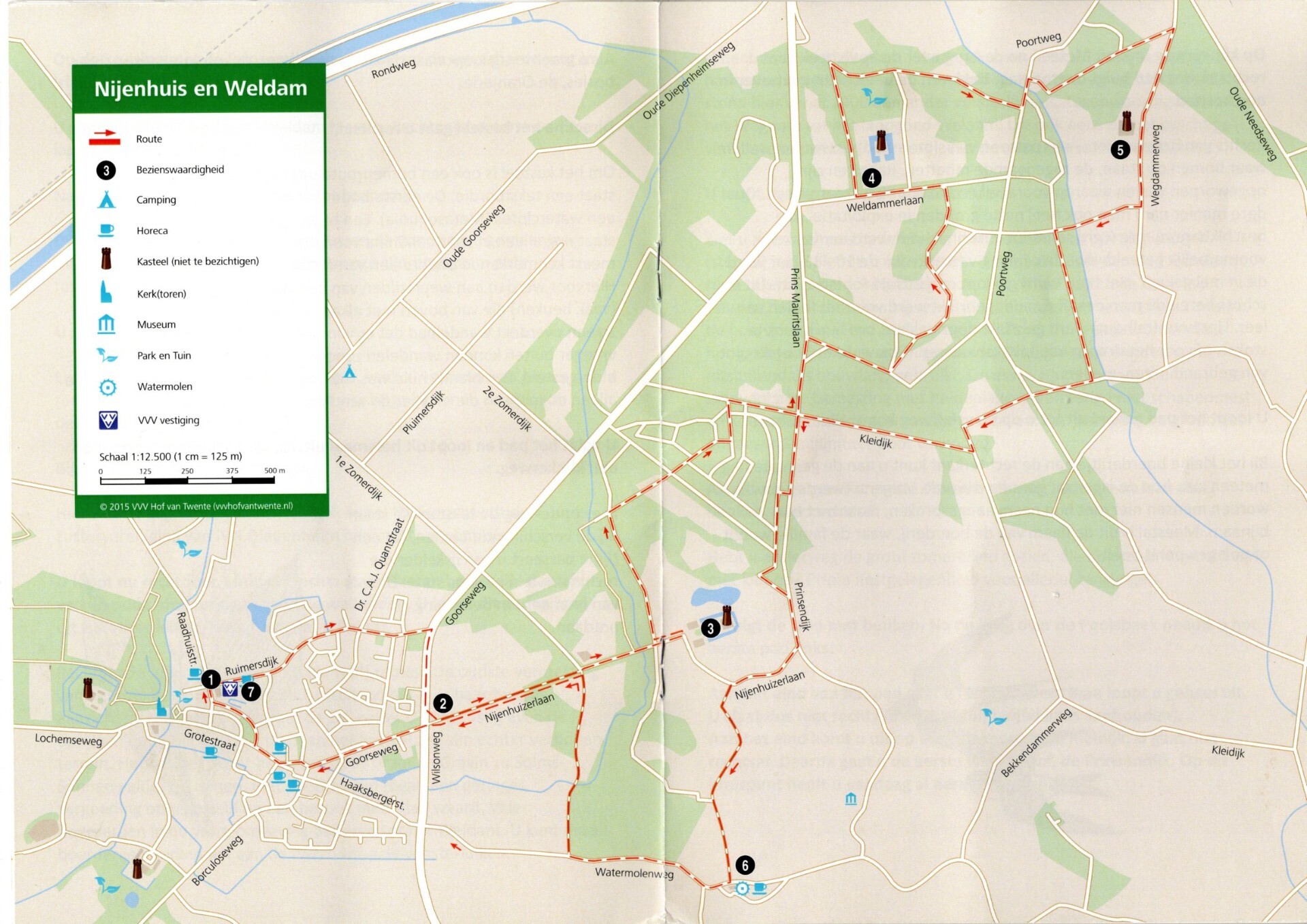 Wandelroute Nijenhuis – Weldam, 15 km